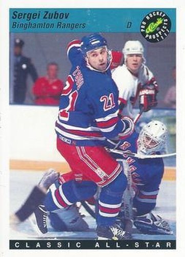 #70 Sergei Zubov - Binghamton Rangers - 1993 Classic Pro Prospects Hockey