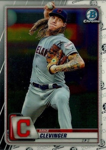 #70 Mike Clevinger - Cleveland Indians - 2020 Bowman Chrome Baseball