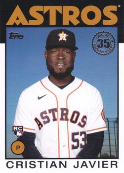 #86B-70 Cristian Javier - Houston Astros - 2021 Topps - 1986 Topps Baseball 35th Anniversary Series One Baseball