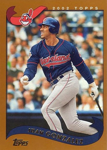 #70 Juan Gonzalez - Cleveland Indians - 2002 Topps Baseball