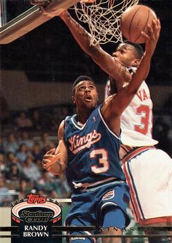 #70 Randy Brown - Sacramento Kings - 1992-93 Stadium Club Basketball