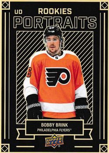 #P-70 Bobby Brink - Philadelphia Flyers - 2022-23 Upper Deck - UD Portraits Hockey