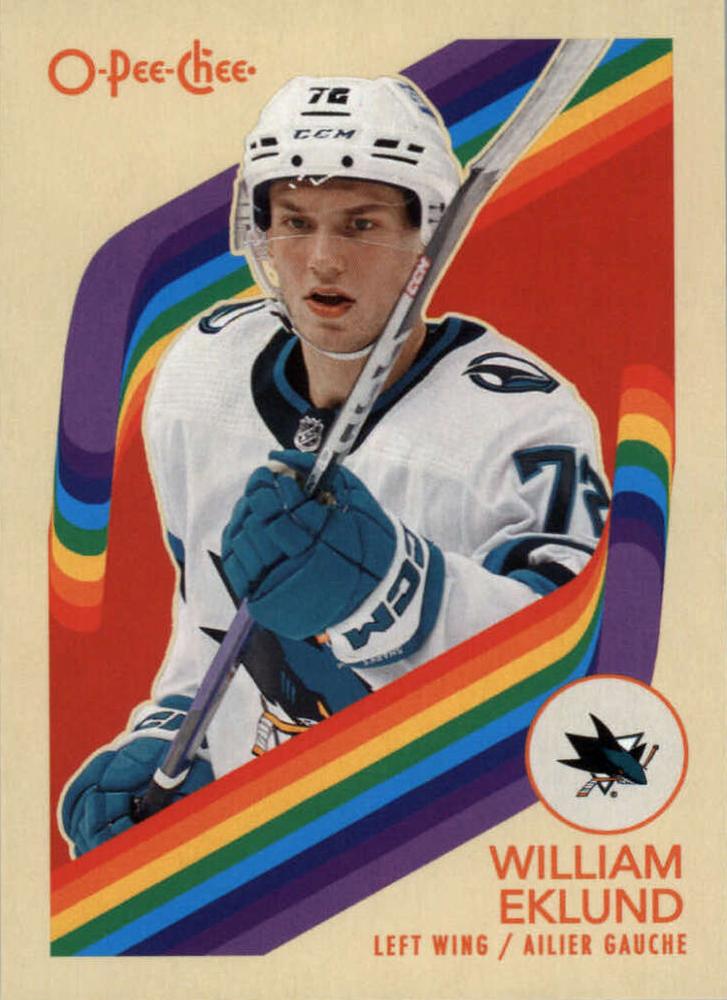 #70 William Eklund - San Jose Sharks - 2023-24 O-Pee-Chee - Retro Hockey