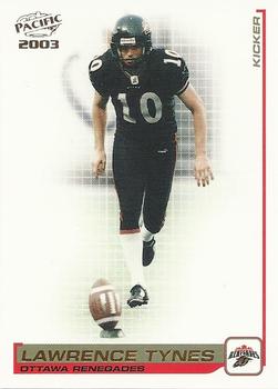 #70 Lawrence Tynes - Ottawa Renegades - 2003 Pacific CFL Football
