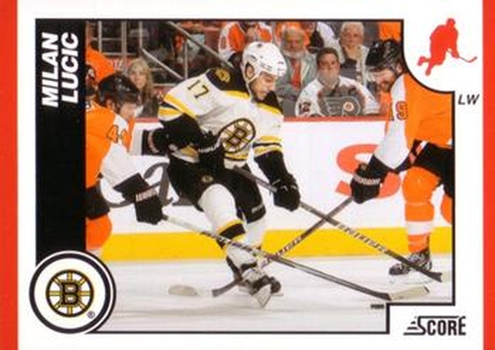 #70 Milan Lucic - Boston Bruins - 2010-11 Score Hockey