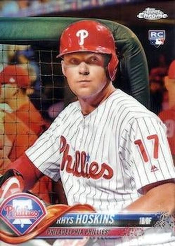 #70b Rhys Hoskins - Philadelphia Phillies - 2018 Topps Chrome Baseball