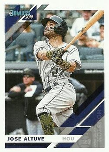 #70b Jose Altuve - Houston Astros - 2019 Donruss Baseball