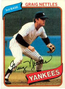 #710 Graig Nettles - New York Yankees - 1980 Topps Baseball