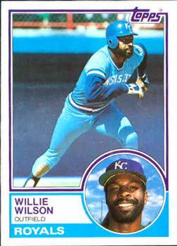 #710 Willie Wilson - Kansas City Royals - 1983 Topps Baseball