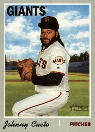 #711 Johnny Cueto - San Francisco Giants - 2019 Topps Heritage Baseball