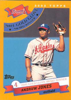 #711 Andruw Jones - Atlanta Braves - 2002 Topps Baseball