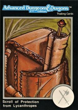 #711 Scroll of Protection from Lycanthropes - 1991 TSR Advanced Dungeons & Dragons - Silver