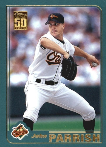 #711 John Parrish - Baltimore Orioles - 2001 Topps Baseball