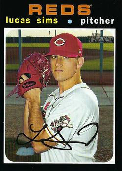 #712 Lucas Sims - Cincinnati Reds - 2020 Topps Heritage Baseball