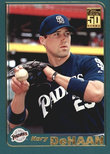 #712 Kory DeHaan - San Diego Padres - 2001 Topps Baseball