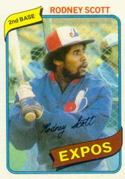 #712 Rodney Scott - Montreal Expos - 1980 Topps Baseball