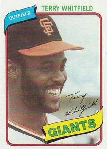 #713 Terry Whitfield - San Francisco Giants - 1980 Topps Baseball