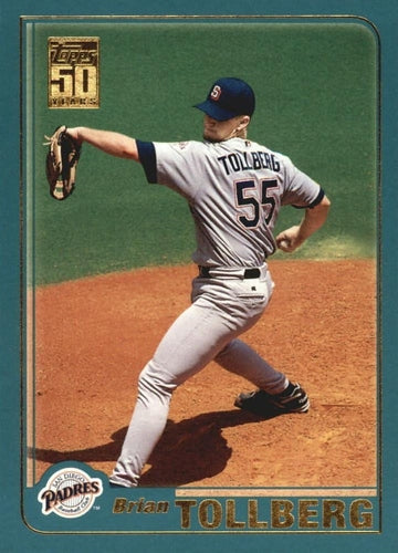 #713 Brian Tollberg - San Diego Padres - 2001 Topps Baseball