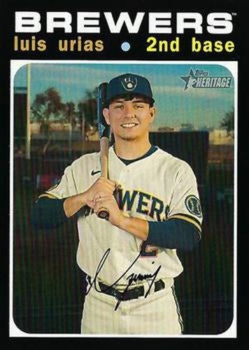 #713 Luis Urias - Milwaukee Brewers - 2020 Topps Heritage Baseball