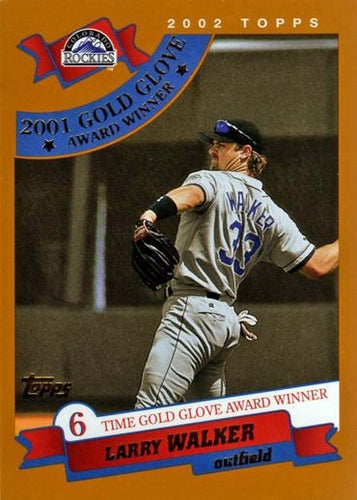 #713 Larry Walker - Colorado Rockies - 2002 Topps Baseball