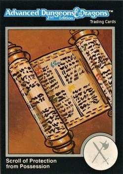 #714 Scroll of Protection from Possession - 1991 TSR Advanced Dungeons & Dragons - Silver