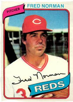 #714 Fred Norman - Cincinnati Reds - 1980 Topps Baseball