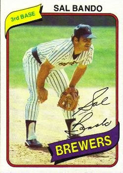 #715 Sal Bando - Milwaukee Brewers - 1980 Topps Baseball