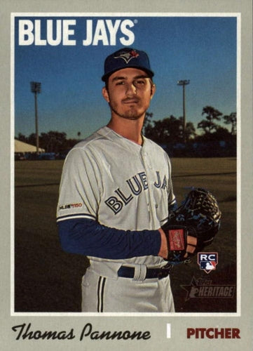 #715 Thomas Pannone - Toronto Blue Jays - 2019 Topps Heritage Baseball
