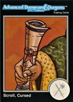 #715 Scroll, Cursed - 1991 TSR Advanced Dungeons & Dragons - Silver