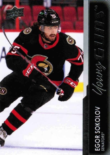 #717 Egor Sokolov - Ottawa Senators - 2021-22 Upper Deck Hockey