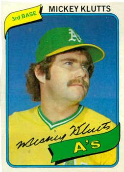 #717 Mickey Klutts - Oakland Athletics - 1980 Topps Baseball