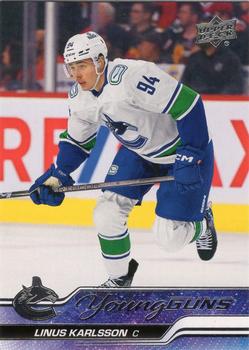 #718 Linus Karlsson - Vancouver Canucks -2023-24 Upper Deck Hockey