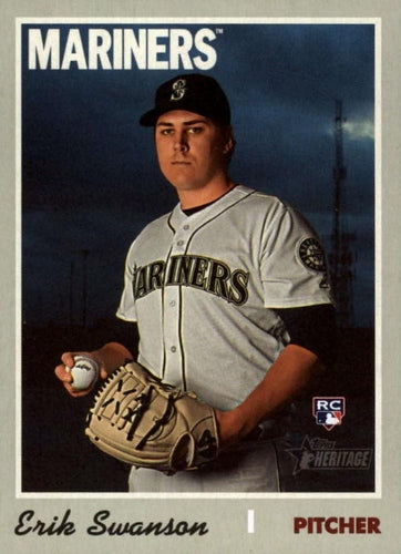 #718 Erik Swanson - Seattle Mariners - 2019 Topps Heritage Baseball