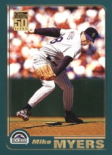 #718 Mike Myers - Colorado Rockies - 2001 Topps Baseball