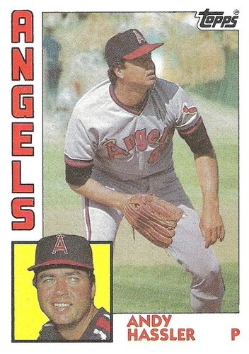 #719 Andy Hassler - California Angels - 1984 Topps Baseball