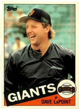 #71T Dave LaPoint - San Francisco Giants - 1985 Topps Traded Baseball