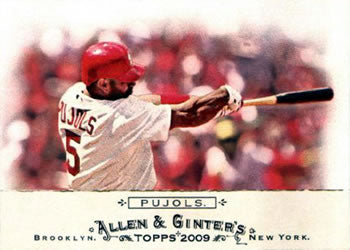 #71 Albert Pujols - St. Louis Cardinals - 2009 Topps Allen & Ginter Baseball