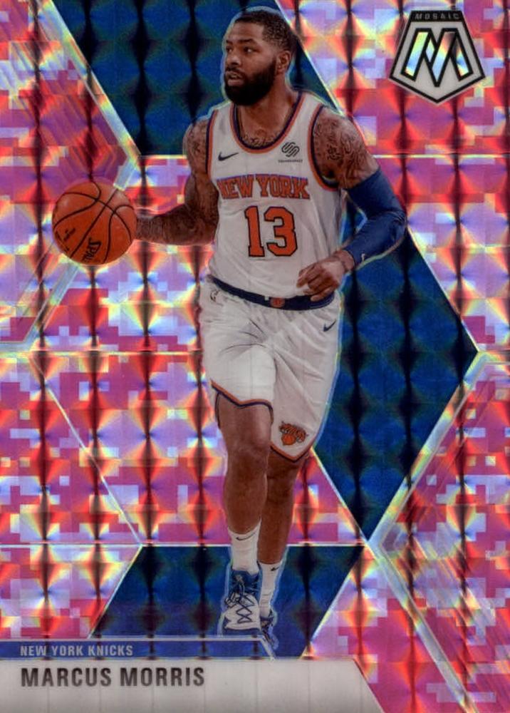 #71 Marcus Morris - New York Knicks - 2019-20 Panini Mosaic - Camo Pink Basketball