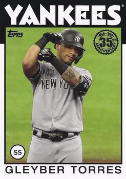#86B-71 Gleyber Torres - New York Yankees - 2021 Topps - 1986 Topps Baseball 35th Anniversary Series One Baseball