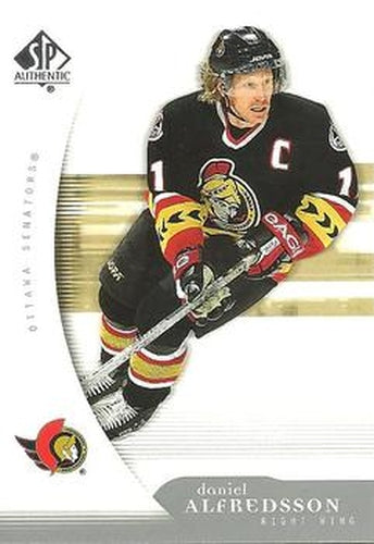 #71 Daniel Alfredsson - Ottawa Senators - 2005-06 SP Authentic Hockey