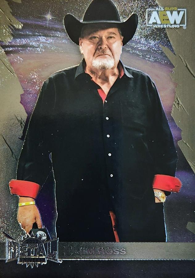 #71 Jim Ross - 2022 SkyBox Metal Universe AEW Wrestling