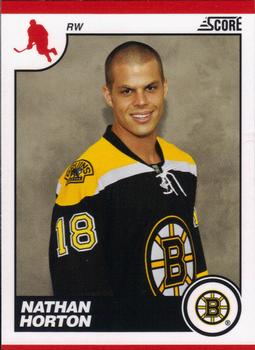 #71 Nathan Horton - Boston Bruins - 2010-11 Score Hockey