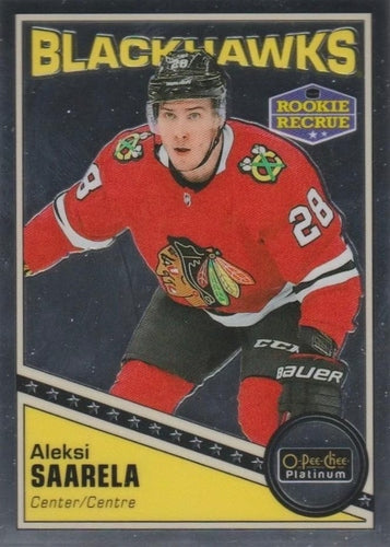 #R-71 Aleksi Saarela - Chicago Blackhawks - 2019-20 O-Pee-Chee Platinum - Retro Hockey