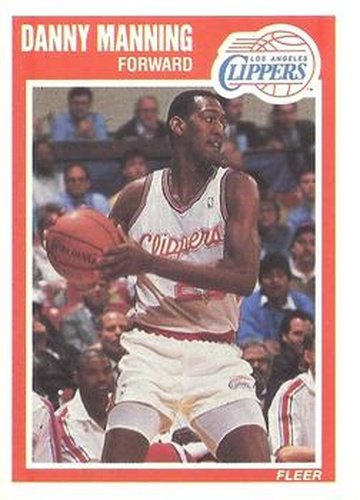 #71 Danny Manning - Los Angeles Clippers - 1989-90 Fleer Basketball