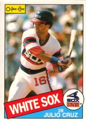 #71 Julio Cruz - Chicago White Sox - 1985 O-Pee-Chee Baseball