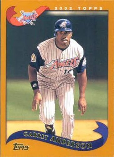 #71 Garret Anderson - Anaheim Angels - 2002 Topps Baseball