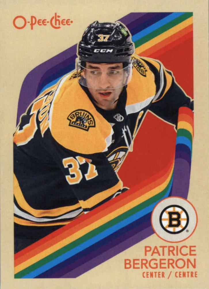 #71 Patrice Bergeron - Boston Bruins - 2023-24 O-Pee-Chee - Retro Hockey