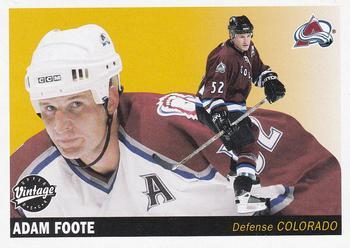 #71 Adam Foote - Colorado Avalanche - 2002-03 Upper Deck Vintage Hockey