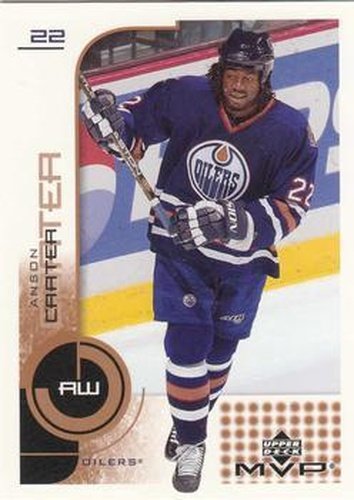 #71 Anson Carter - Edmonton Oilers - 2002-03 Upper Deck MVP Hockey