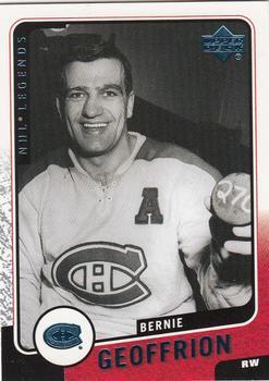 #71 Bernie Geoffrion - Montreal Canadiens - 2000-01 Upper Deck Legends Hockey
